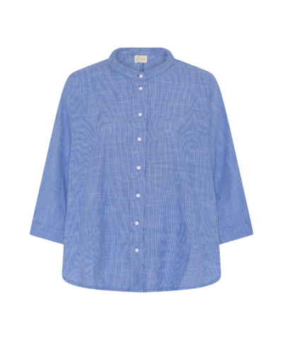 Frau - Seoul Short Shirt, Blue Stripe