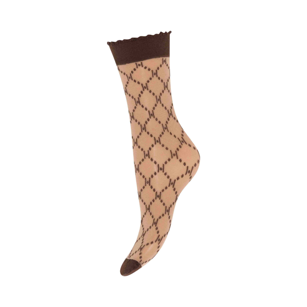 Hype the Detail Socks logo 25den -Black main image 1