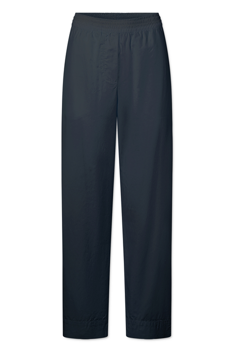 Rue De Tokyo - Palla Garment Dyed Poplin Pants, Navy - Image 2