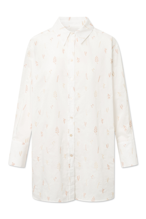 Rue De Tokyo - Scout Japanese Embroidered Cotton Voile Shirt - Image 2
