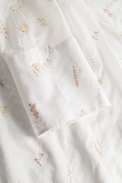 Rue De Tokyo - Scout Japanese Embroidered Cotton Voile Shirt - Image 5
