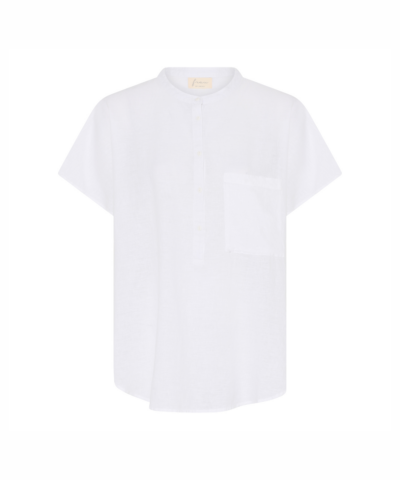 Frau - Colombo Linen Shirt, Hvid