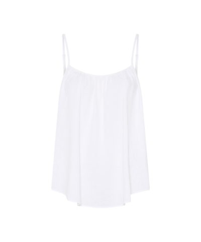 Frau - Vancouver Linen Top, Bright White