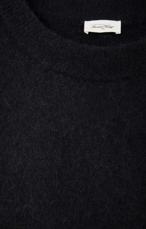 American Vintage - Vitow Strik Sweater, Sort - Image 3