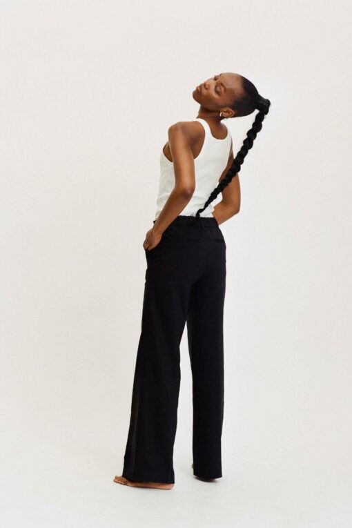 IVY - Alice Wide Pant, Sort - Image 3