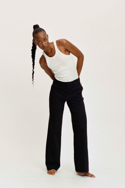IVY - Alice Wide Pant, Sort - Image 4