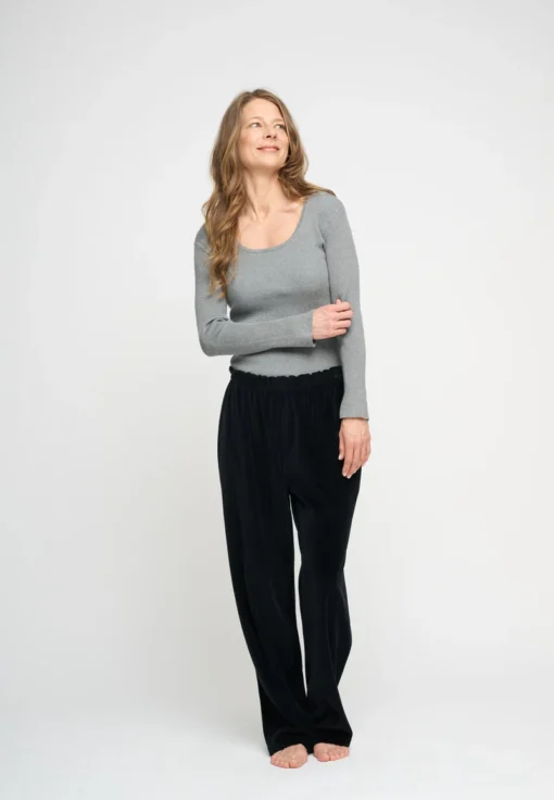 Moshi Moshi Mind - Soul Rib Knit, Grey Melange - Image 2