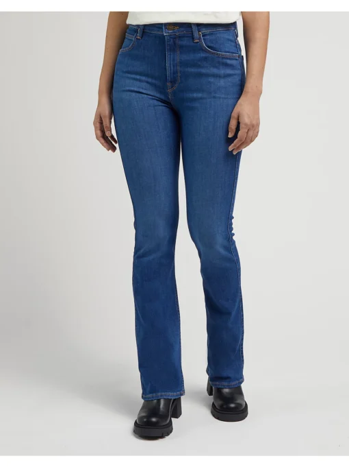 Lee - Breese Boot Jeans, Azure Wave - Image 3