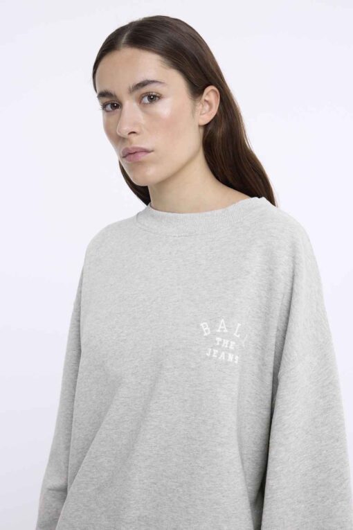 Ball – Basavona Crewneck Sweater, Medium Grey Melange - Image 6