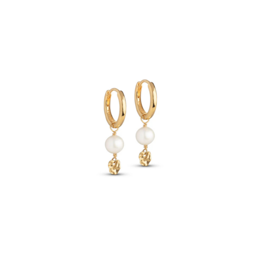 Enamel - Cara Hoops, Guld