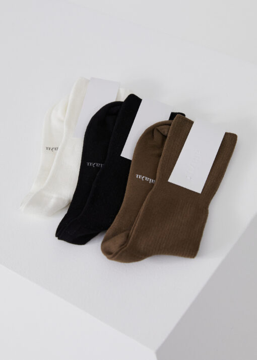 Aiayu - Cotton Rib Socks