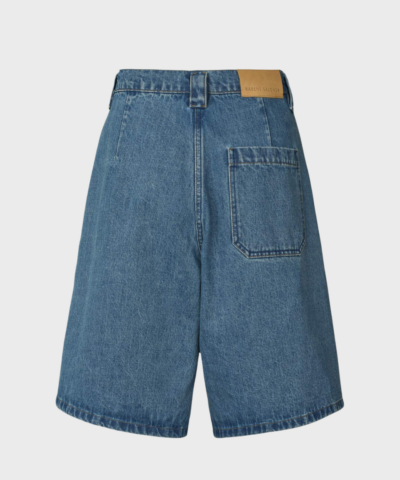 Raha Denim wide shorts I Washed indigo