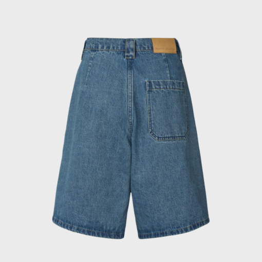 Raha Denim wide shorts I Washed indigo