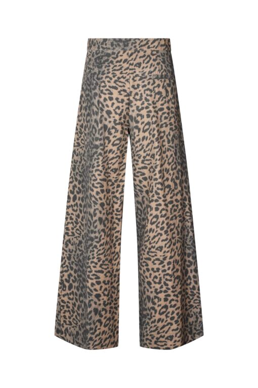 Rabens Saloner - Inja Leopard print wide leg pants, Snow leopard - Image 3