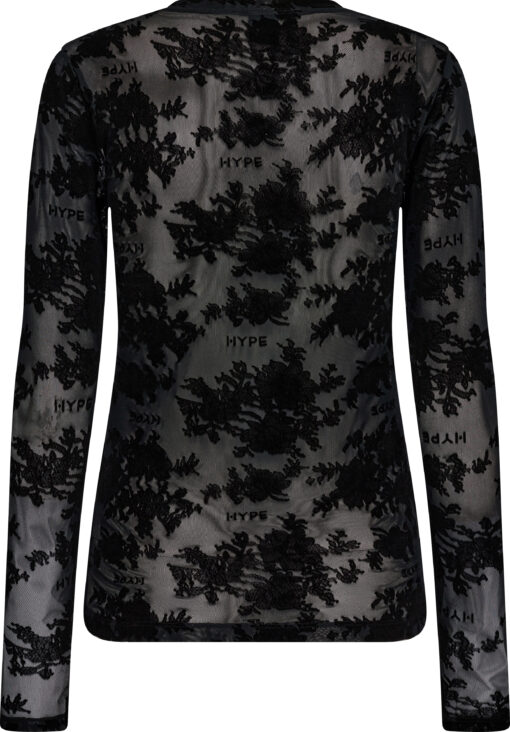 Hype the Detail – Lace Blouse, Black - Image 5