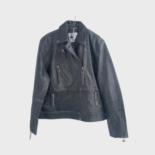 Co'Couture - Floydcc Crop Leather Jacket Black