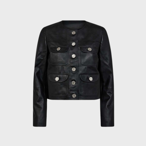 Haute L'amitié - Cocktail Leather Jacket - Black