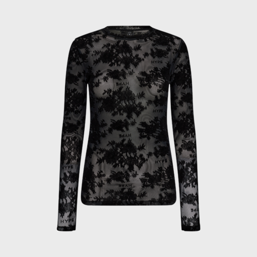 Hype the Detail – Lace Blouse, Black