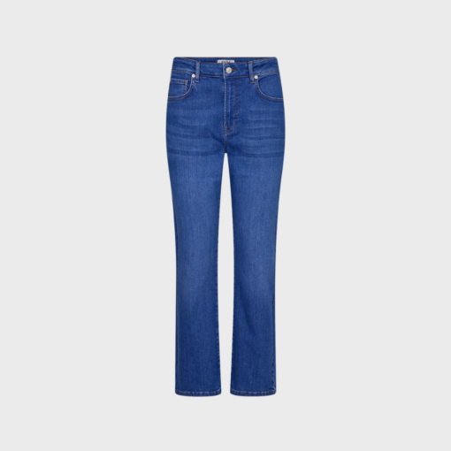 IVY- Frida Cropped Jeans Regular fit med lige, let tilspidsede ben – Skaber en balanceret silhuet. Ankellængde – Perfekt til sneakers, støvler eller hæle.