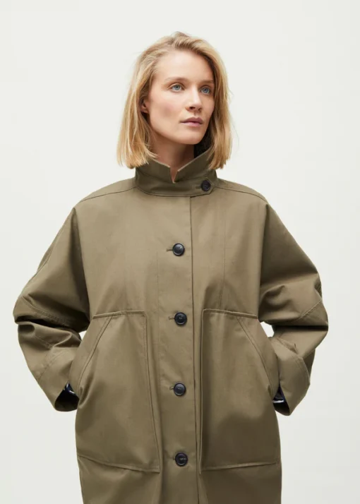 Aiayu - Jean coat II ventile, Vintage Army - Image 2