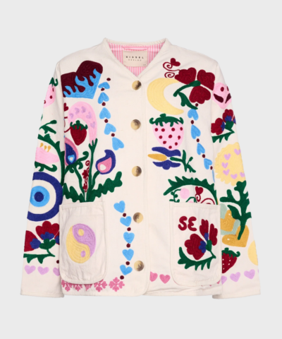 Maggie Jacket White Rose