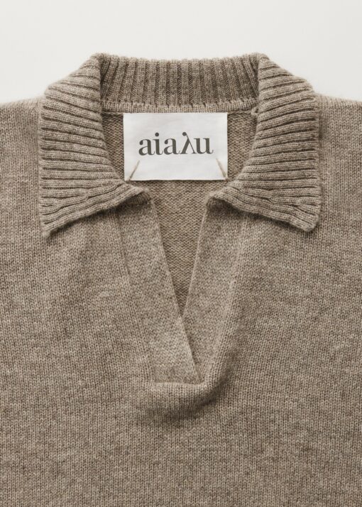 Aiayu - Optica polo sweater, pure yak - Image 3