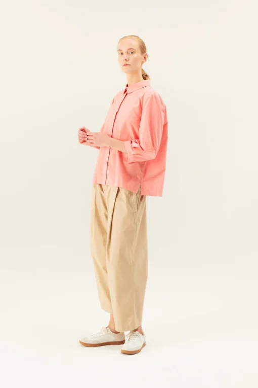 Rue de Tokyo PIA ORGANIC GARMENT DYED POPLIN - BEIGE