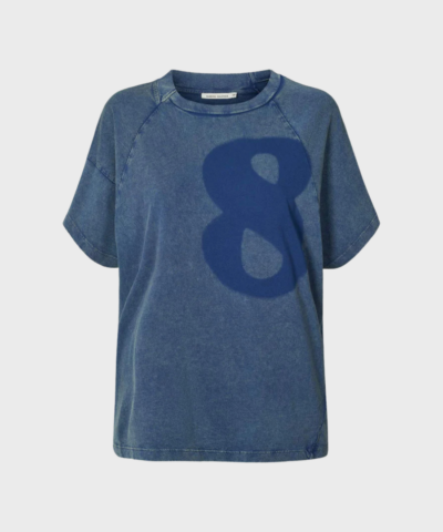 Rabens Saloner - Ary Infinity boxy t-shirt Blue