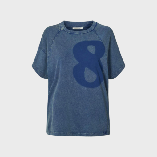 Rabens Saloner - Ary Infinity boxy t-shirt Blue