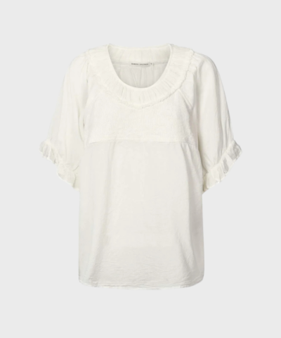 Rabens Saloner – Dorita Cotton angel top hvid