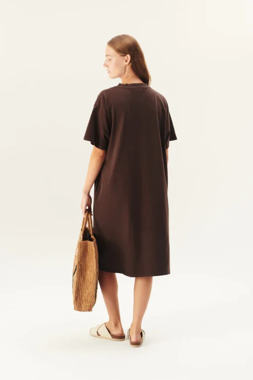 Rue de Tokyo - Tatiana Garment Jersey, Mulch Brown - Image 3