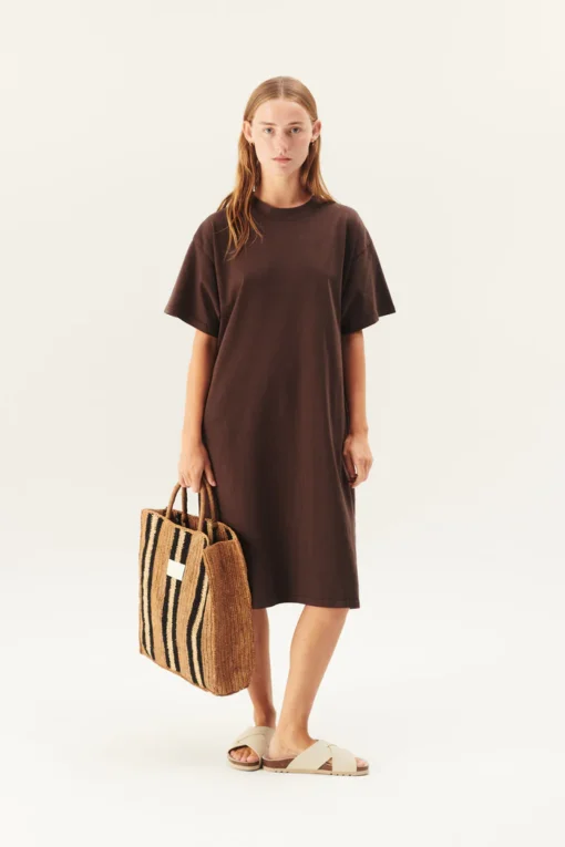 Rue de Tokyo - Tatiana Garment Jersey, Mulch Brown - Image 4