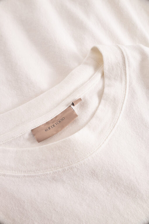 Rue de Tokyo - Teagan Garment Tee, Parchment White - Image 2