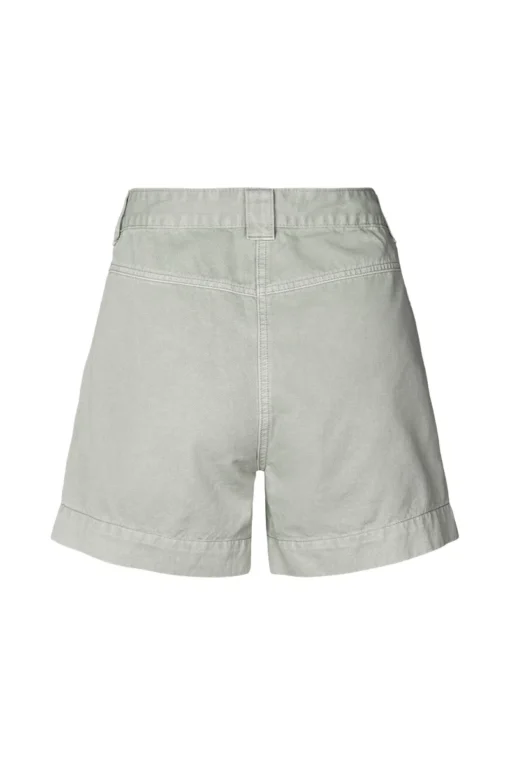 Rabens Saloner - Nata Canvas light shorts Grey cloud - Image 5