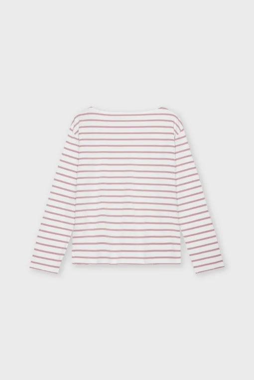 Moshi Moshi Mind – Blessed Sweatshirt Stripe, Ecru/rose dust - Image 4