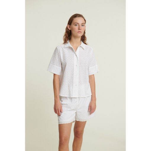 Basic Apparel - Adie SS Shirt, Bright White - Image 2