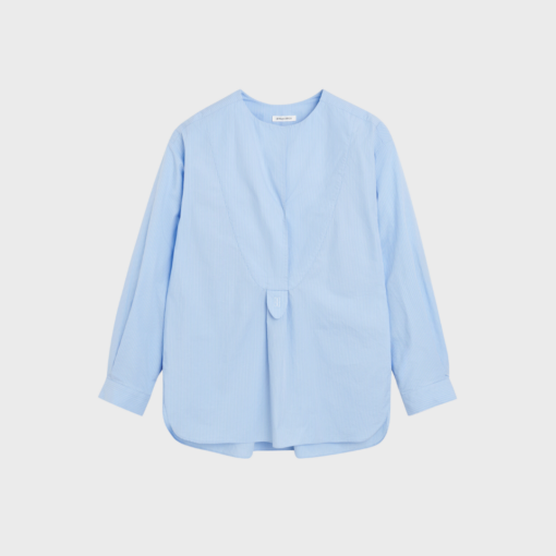 By Malene Birger – Fayette shirt, Blue Iris Stripe Small