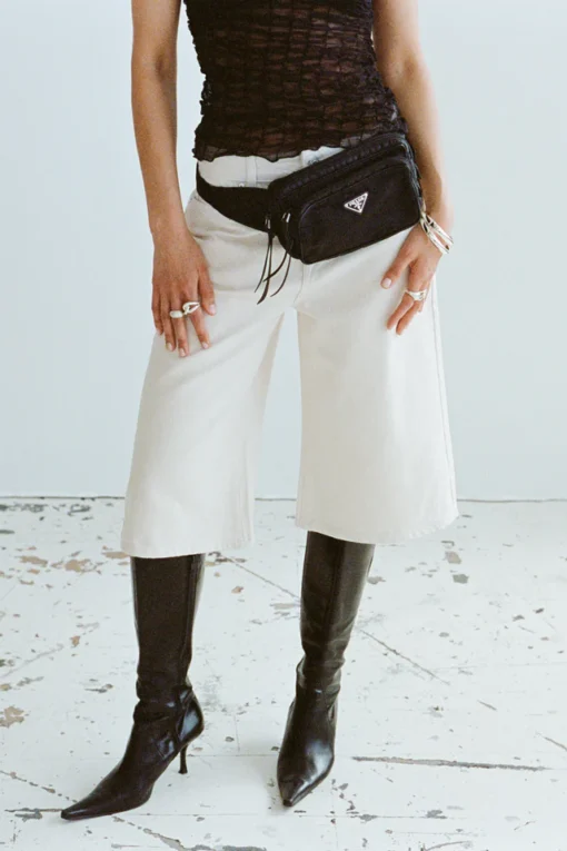 IVY - Augusta Long Shorts, Wash Ecru - Image 3