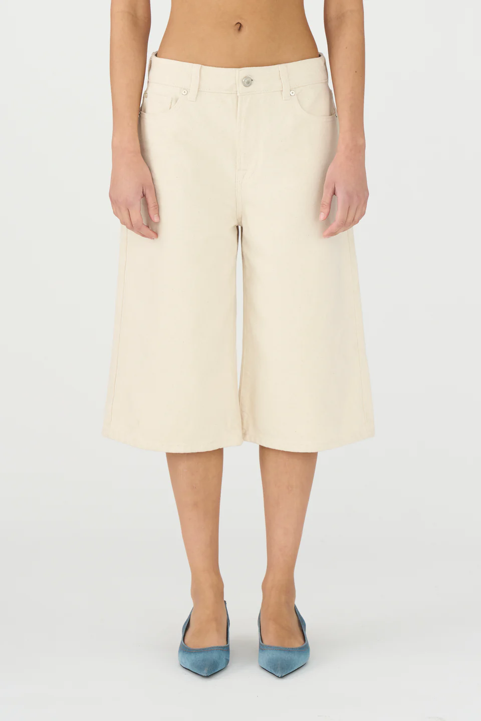 IVY - Augusta Long Shorts, Wash Ecru - Billede 2