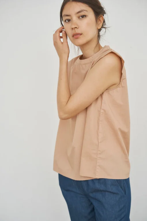 Care By Me – Laura Leaf Top, Sand - Image 2