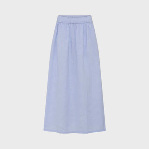 Frau – Helsinki Denim Nederdel Baby Lavender Stripe