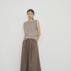 Care By Me - Laura Pleated Skirt Brun