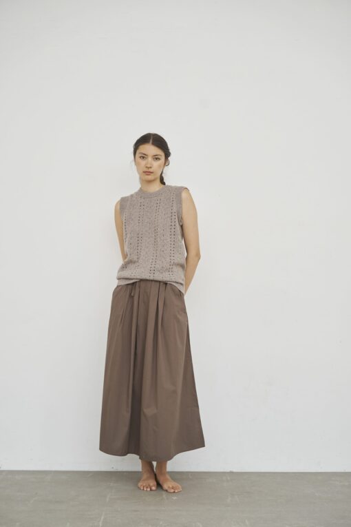 Care By Me - Laura Pleated Skirt Brun