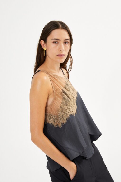 Rabens Saloner - Sheer lace camisole top - Image 3