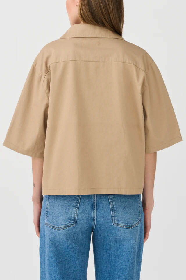 IVY - Morisette Oversize Polo Shirt, Khaki - Billede 5