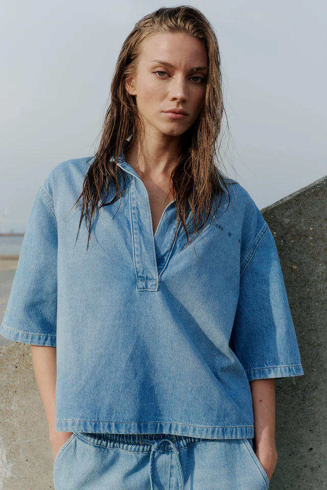 IVY - Opera Oversize Polo Shirt - Billede 4