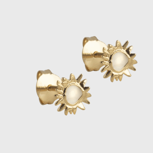 Enamel - Sunshine Studs Ecru