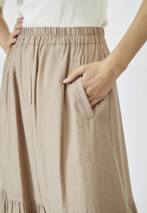 Co’Couture – HeraCC Gispy Skirt, Nude - Image 4