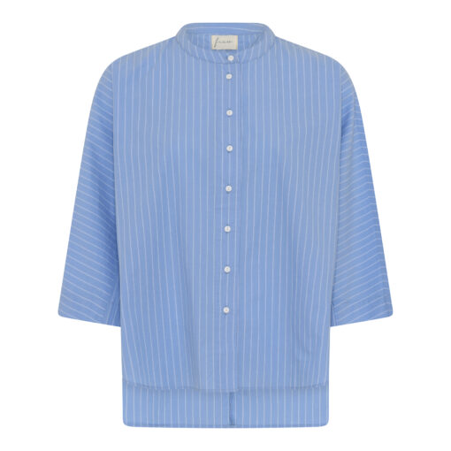 Frau - Seoul short shirt BD, Hydrangea stripe - Image 2