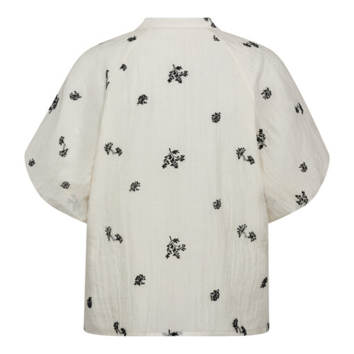 Co’Couture – ColleenCC SS V-Shirt, Off White - Image 4